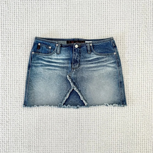 VINTAGE Y2K Mudd Low Rise Denim Mini Skirt - Picture 2 of 7
